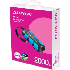 Adata 2tb Sc740 Type-C U3 Gen2