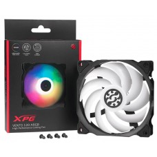 Adata/Xpg 120mm Vento Rgb - With 9x Rgb Leds ; 120x120x25mm Rifle Bearing 9 Blades Rubber Corners For Noise Reduction 1200rpm 23dba 45.3cfm 0.68 Mm/H2o Static Pressure