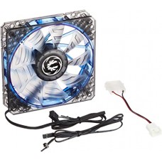 Bitfenix Bff-Wpro-14025b-Rp Spectre Pro Led All White With Blue Led Led On/Off Via Jumper Or Fan Controller - High Pressure/Cfm With Dual Frame Construction + Anti-Vibration Rivets 140x140x25mm 9x Reinforced Fan Blades Curved Design Fin For Focused