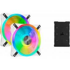 Corsair Co-9050106-Ww Ql140 Rgb White Frame - X2 Kit + 6port Hub ( Lighting Node Core ) With 34x Rgb Leds In 2+2 ( Double Sided ) Separate Light Loops ; 140x140x25mm Advanced Hydraulic Bearing 9 Blades Pwm Fans Rubber Corners For Noise Reduction 600 Corsair Co-9050106-Ww Ql140 Rgb White Frame - X2 Kit + 6port Hub ( Lighting Node Core ) With 34x Rgb Leds In 2+2 ( Double Sided ) Separate Light Loops ; 140x140x25mm Advanced Hydraulic Bearing 9 Blades Pwm Fans Rubber Corners For Noise Reduction 600