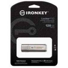 Kingston Iklp50/128gb Ironkey Locker+ Privacy 50 Series Usb3.0 Flash Drive Hardware-Encrypted Data Security With Automatic Cloud Backup Xts-Aes 256-Bit Hardware Encryption Multi-Password Option (Admin User) Complex Or Passphrase Password Mode Upto 64