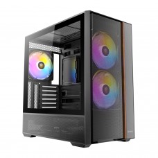 Antec Flux Rear Argb Atx Mid Tower Gaming Chassis - Black