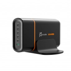 J5 Create JUP67380 380W Usb Type C 6-Port Charger, 380w power over six ports - USb-C Power Delivery