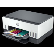 Hp 6uu48a Smart Tank 670 All-In-One - Print-Scan-Copy-Web ; With Auto Duplex Printing Unit + Wireless Network Ready + 5.18cm 2-Line Lcd 4x Single Ink Tank ; 800mhz 128mb Ddr3 4800x1200dpi ; Mono/Color : 22/21ppm 150s Input 100sheets Output Duty : 300