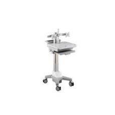 Aavara Cnd01 Mobile/Medical Workstation Cart ( Dual Display ) - 4 Wheels With Lock Support Up To 2x 24"/8kgs Led With 40 Tilt + 360 Rotation 205+500mm Height Adjustable With Modularized Pc Holder/ Scanner Holder / Keyboard+Mousepad Tray / Storage Aavara Cnd01 Mobile/Medical Workstation Cart ( Dual Display ) - 4 Wheels With Lock Support Up To 2x 24"/8kgs Led With 40 Tilt + 360 Rotation 205+500mm Height Adjustable With Modularized Pc Holder/ Scanner Holder / Keyboard+Mousepad Tray / Storage