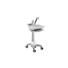 Aavara Cnr01 Mobile/Medical Workstation Cart ( With Display Arm ) - 4 Wheels With Lock Support Up To 24"/8kgs Led With 30 Tilt + 360 Rotation 130+500mm Height Adjustable With Modularized Pc Holder/ Scanner Holder / Keyboard+Mousepad Tray / Storage Aavara Cnr01 Mobile/Medical Workstation Cart ( With Display Arm ) - 4 Wheels With Lock Support Up To 24"/8kgs Led With 30 Tilt + 360 Rotation 130+500mm Height Adjustable With Modularized Pc Holder/ Scanner Holder / Keyboard+Mousepad Tray / Storage