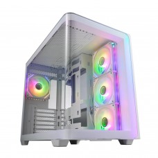Fsp M580 Argb Atx Mid Tower Gaming Chassis - White