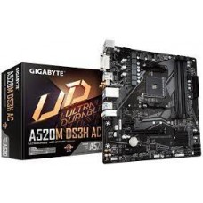 Gigabyte A520m-Ds3h + Wifi(Ac) : Amd Am4 Mb - With 5+3 Phase Digital Vrm + Rgb Fusion With Addressable Led Strip Support On-Board Q-Flash Buttons Smartfan5 With 5x Temperature Sensors + 3x Hybrid Fan Headers Solid Pin Power Connectors ( Atx 8pin ) Wit Gigabyte A520m-Ds3h + Wifi(Ac) : Amd Am4 Mb - With 5+3 Phase Digital Vrm + Rgb Fusion With Addressable Led Strip Support On-Board Q-Flash Buttons Smartfan5 With 5x Temperature Sensors + 3x Hybrid Fan Headers Solid Pin Power Connectors ( Atx 8pin ) Wit