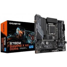 Gigabyte B760m Gaming X Ax Ddr4 : All-In-One Lga1700 Alder Lake Mb - With 8+1+1 Phase Digital Vrm Hybrid Core Optimization Pre-Mounted I/O Shield With Thermal Armor + Rgb Fusion 2.0 With On-Board Rgb Display ( Multi Zones ) Addressable Led Strip Suppor Gigabyte B760m Gaming X Ax Ddr4 : All-In-One Lga1700 Alder Lake Mb - With 8+1+1 Phase Digital Vrm Hybrid Core Optimization Pre-Mounted I/O Shield With Thermal Armor + Rgb Fusion 2.0 With On-Board Rgb Display ( Multi Zones ) Addressable Led Strip Suppor
