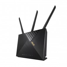 Asus 4g-Ax56 Dual-Band Wifi-6 Ax1800 Lte Modem + Wireless Router With Asuswrt Dashboard Ui + Vertical Design With Aluminum Stand - 4g Lte ( Via Nano Sim Slot ) + Gigabit Wan + 4x Gigabit Lan 128mb Flash + 512mb Ram Lte + 802.11ax 1800mbps (1201+574)