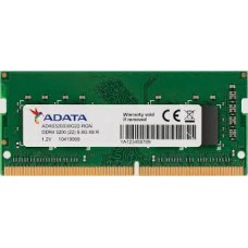 Adata Ad4s320038g22 / Ad4s320088g22 / Ad4s32008g22 / Gd4s320038g-Bss Ddr4 Nb So-Dimm Valueram 8gb Ddr4-3200 (Pc4-25600) Single Rank X8 Cl22 - 260pin 1.2v - Lifetime Warranty - Retail Pack Adata Ad4s320038g22 / Ad4s320088g22 / Ad4s32008g22 / Gd4s320038g-Bss Ddr4 Nb So-Dimm Valueram 8gb Ddr4-3200 (Pc4-25600) Single Rank X8 Cl22 - 260pin 1.2v - Lifetime Warranty - Retail Pack