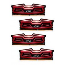 Adata Ax4u2400w8g16-Qrd Xpg Dazzle With Red Led Black + Red Heatsink With 2oz Copper 10-Layer Pcb 8gb X 4 Kit - Support Intel Xmp ( Extreme Memory Profiles ) Ddr4-2400 ( Pc4-19200) Cl16 1.2v - 288pin - Lifetime Warranty