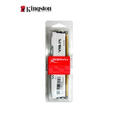 Kingston Hyper-X Fury Hx316c10fw/8 With Asymmetrical White Heatsink 8gb Ddr3-1600 Cl10 1.5v - 240pin - Lifetime Warranty