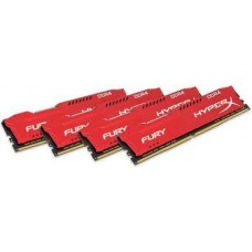 Kingston Hx424c15frk4/64 Ddr4-2400 ( Pc4-19200) Hyper-X Fury With Red Asymmetrical Heatsink Cl15 16gb X 4 Kit - Support Intel Xmp ( Extreme Memory Profiles ) 1.2v - 288pin - Lifetime Warranty Kingston Hx424c15frk4/64 Ddr4-2400 ( Pc4-19200) Hyper-X Fury With Red Asymmetrical Heatsink Cl15 16gb X 4 Kit - Support Intel Xmp ( Extreme Memory Profiles ) 1.2v - 288pin - Lifetime Warranty