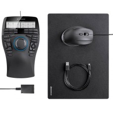3dconnexion 3dx-700058 / 3dx-700083 Spacemouse Enterprise Kit - For Ultimate 2-Hand Power ( With Extra Cadmouse + Cadmouse Pad + 2-Port Usb Hub ) - 3d Mouse/Input Device For 3d Application With 6dof ( 6-Degrees-Of-Freedom ) Sensor + 3x Custom View Keys 3dconnexion 3dx-700058 / 3dx-700083 Spacemouse Enterprise Kit - For Ultimate 2-Hand Power ( With Extra Cadmouse + Cadmouse Pad + 2-Port Usb Hub ) - 3d Mouse/Input Device For 3d Application With 6dof ( 6-Degrees-Of-Freedom ) Sensor + 3x Custom View Keys