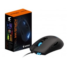 Gigabyte Aorus M4 Optical Gaming Mouse - Black With Customizable Rgb (16.8m Color) In 4 Zones 98g Lightweight Ambidextrous Design 50 Million Clicks Omron Switch 6 Pogramable Buttons Pixart Pmw3988 50-6400dpi 200ips ( Inch Per Sec ) 50g Acceleration Gigabyte Aorus M4 Optical Gaming Mouse - Black With Customizable Rgb (16.8m Color) In 4 Zones 98g Lightweight Ambidextrous Design 50 Million Clicks Omron Switch 6 Pogramable Buttons Pixart Pmw3988 50-6400dpi 200ips ( Inch Per Sec ) 50g Acceleration