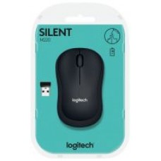 Logitech 910-004878 M220 Silent Cordless Notebook Optical Mouse Black + Grey With 90% Reduced Noice From Clicking And Scrolling Precision Tracking Auto Sleep With Power On/Off Switch 2.4ghz 3 Buttons 1000dpi Nano Usb Receiver - 3 Years Warranty