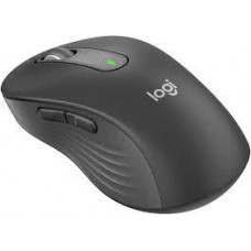 Logitech 910-006253 Signature M650 Cordless Mouse - Black Wifi+Bluetooth Dual Connection With Smartwheel Scrolling + 90% Reduced Noice From Clicking And Scrolling Contoured Soft Rubber Grip Precision Tracking Auto Sleep With Power On/Off Switch 5 B