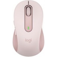 Logitech 910-006254 Signature M650 Cordless Mouse - Pink Wifi+Bluetooth Dual Connection With Smartwheel Scrolling + 90% Reduced Noice From Clicking And Scrolling Contoured Soft Rubber Grip Precision Tracking Auto Sleep With Power On/Off Switch 5 Bu