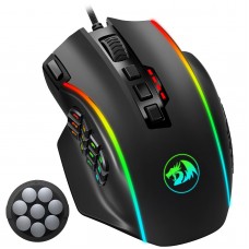 Redragon M901 Perdition Wired Rgb Ergonomic Gaming Mouse - Black