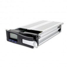 Icydock Mb122akgf Beige Aluminum With Lcd ( Hdd Access Alarm Fan Failure Overheating Hdd Master/Slave ) For Ide Hdd 40mm Rear Cooling Fan With Keylock - Inner Tray Compatible With Icydock Mb452uk Vantec Mrk-102fd