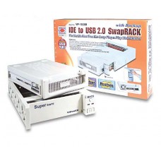 Vi-Power Vp-4128ls2f Ide To Usb2.0 Hotswapable Latchlock 2x40mm Fan A Aluminum No Need To Turn Off Pc - For 5.25"