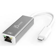 J5 Create Jce145 - Usb3 Type-C/Thunderbolt To 2.5 Gigabit Network Adapter Aluminum Housing With Surge Protection + Led Activity Indicator 68x23x15mm + 100mm Cable Ideal For Desktop Or Notebook/New Macbook - For Windows/Mac/Linux J5 Create Jce145 - Usb3 Type-C/Thunderbolt To 2.5 Gigabit Network Adapter Aluminum Housing With Surge Protection + Led Activity Indicator 68x23x15mm + 100mm Cable Ideal For Desktop Or Notebook/New Macbook - For Windows/Mac/Linux