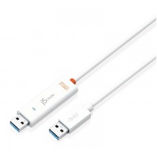 J5 Create Juc500 Usb3.0 To Type-A Data Transfer Cable With Km Switch - With Wormhole Technology ( Allows Copy/Past + Keyboard/Mouse Sharing Between Two Devices/Platform ) Mac To Mac / Windows To Windows / Mac To Windows / Mac To Ipad Cross-Platform Multi