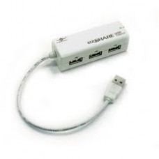 Vantec Cb-Tau03h Ezshare Pro Usb2.0 Data Link Cable For Pc-To-Pc / Pc-Mac / Mac-Mac ( Peer-To-Peer ) Networking With 3x Usb Downstream Hub 2m Retail Pack