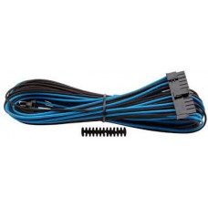 Corsair Cp-8920164 Blue+Black Premium Individually Sleeved Flexible Paracorded Cable With Cable Comb - 24pin Atx 610mm With 1 Connector - For Rmx Series ; Rmi Series Sf Series