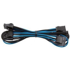 Corsair Cp-8920199 Blue+Black Premium Individually Sleeved Flexible Paracorded Cable With Cable Comb - 4pin Molex 750mm With 4 Connectors - For Rmx Series ; Rmi Series Sf Series Corsair Cp-8920199 Blue+Black Premium Individually Sleeved Flexible Paracorded Cable With Cable Comb - 4pin Molex 750mm With 4 Connectors - For Rmx Series ; Rmi Series Sf Series