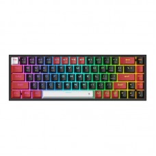 Redragon Castor Pro 68key Wireless Red|Black|White Keycap Bluetooth Rgb Red Switch - Black|Red