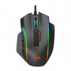 Redragon Perdiction 4 12400dpi Rgb Mmo Ergo Gaming Mouse - Black