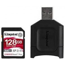 Kingston Sdr2/128gb Canvas React Plus Sdxc 24x32x2.1mm Uhs-Ii U3 V90 A1 ( 16pin Dual Channel Compatiable With Old Uhs-I Device/Reader ) Not Compatible With Sdhc Only Device/Reader Read/Write : 300/260mb/Sec - Lifetime Warranty Retail Pack Kingston Sdr2/128gb Canvas React Plus Sdxc 24x32x2.1mm Uhs-Ii U3 V90 A1 ( 16pin Dual Channel Compatiable With Old Uhs-I Device/Reader ) Not Compatible With Sdhc Only Device/Reader Read/Write : 300/260mb/Sec - Lifetime Warranty Retail Pack