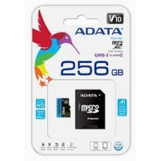 Adata Premier 85/A1 Ausdx256guicl10a1-Ra1 256gb Microsdxc ( 15x11x1mm ) With Sdxc Adapter Not Compatible With Sdhc Only Camera/Reader - Uhs-I A1 Read/Write : 100/25mb/Sec Mininum Iops Read/Write : 100/25 - Lifetime Warranty Retail Pack