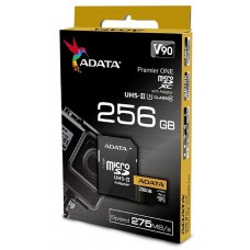 Adata Premier One Ausdx256guii3cl10-Ca1 256gb Microsdxc ( 15x11x1mm ) With Sdxc Adapter - Uhs-Ii U3 ( 16pin Dual Channel Compatiable With Old Uhs-I Device/Reader ) Not Compatible With Sdhc Only Device/Reader With Sdmi Read/Write : 290/260mb/Sec - Lif