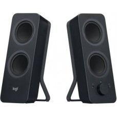 Logitech 980-001295 Z207 Wired + Bt Wireless Speaker 10w 3.5mm + Headphone Out Volume Control On Unit