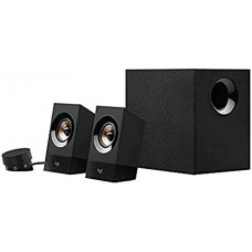 Logitech 980-001054 Z533 2.1 Speaker 60w ( 30 + 2x 15 ) Down-Firing Subwoofer With 2.5" Pressure Driver Piano Black Finish Dual Rca + Aux + Mic Jack