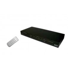 Aavara Pm4x2 - 4 Signal To 2 Display 1080p Hdmi Matrix Switch/Spliter ( For Audio + Video ) With Remote Control Support Hdcp Hdmi Ver1.3b 7.1 Hd Dolby + Dts-Hd Master Audio Bandwidth : 340mhz/10.2gbps 36bit Color - For Ps3 Pc Hd/Blu-Ray Dvd Player