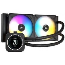 Corsair Cw-9060061-Ww H100i Elite+Lcd Capellix 240mm Cpu Water Cooling - With 2.1" Ips Lcd Screen ( 480x480 600cd/M2 16.7million Colors 24x Rgb Leds ) Corsair Link For Real-Time Monitoring And Control - Copper Waterblock With 33x Capellix Rgb Led Corsair Cw-9060061-Ww H100i Elite+Lcd Capellix 240mm Cpu Water Cooling - With 2.1" Ips Lcd Screen ( 480x480 600cd/M2 16.7million Colors 24x Rgb Leds ) Corsair Link For Real-Time Monitoring And Control - Copper Waterblock With 33x Capellix Rgb Led
