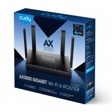 Cudy Ax3000 5-Port Gigabit Dual-Band Wi-Fi 6 Mesh Router – Black
