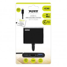Port Usb Type-C To 1 X Hdmi|1 X Usb3.0|1 X Type-C 60w Pd Dock - Black Port Usb Type-C To 1 X Hdmi|1 X Usb3.0|1 X Type-C 60w Pd Dock - Black
