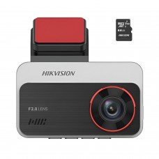Hikvision C200s Dashcam, With 64gb Micro-Sd