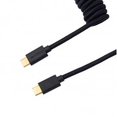 Keychron Coiled Aviator Cable - Black/Straight Keychron Coiled Aviator Cable - Black/Straight