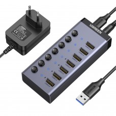 Ugreen 7 In 1 Usb 3.0 Hub-Grey Ugreen 7 In 1 Usb 3.0 Hub-Grey