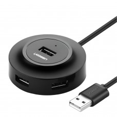 Ugreen 4-In 1 Usb 2.0 Hub (20777) - Black Ugreen 4-In 1 Usb 2.0 Hub (20777) - Black