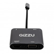 Gizzu 4-In-1 Type-C To Hdmi/Vga/Usb3.0 Hub Gizzu 4-In-1 Type-C To Hdmi/Vga/Usb3.0 Hub