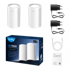 Cudy Be11000 Wi-Fi7 Tri-Band Mesh Wi-Fi System - 2 Pack Cudy Be11000 Wi-Fi7 Tri-Band Mesh Wi-Fi System - 2 Pack