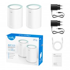 Cudy Ax1500 Gigabit Mesh Wi-Fi 6 System – 2 Pack Cudy Ax1500 Gigabit Mesh Wi-Fi 6 System – 2 Pack