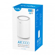 Cudy Ax3000 Wi-Fi 6 Mesh Kit 1 Pack - White Cudy Ax3000 Wi-Fi 6 Mesh Kit 1 Pack - White